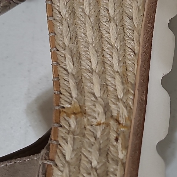 Dolce Vita snakeskin & suede platform espadrilles sandals size 8.5 - Picture 3 of 12